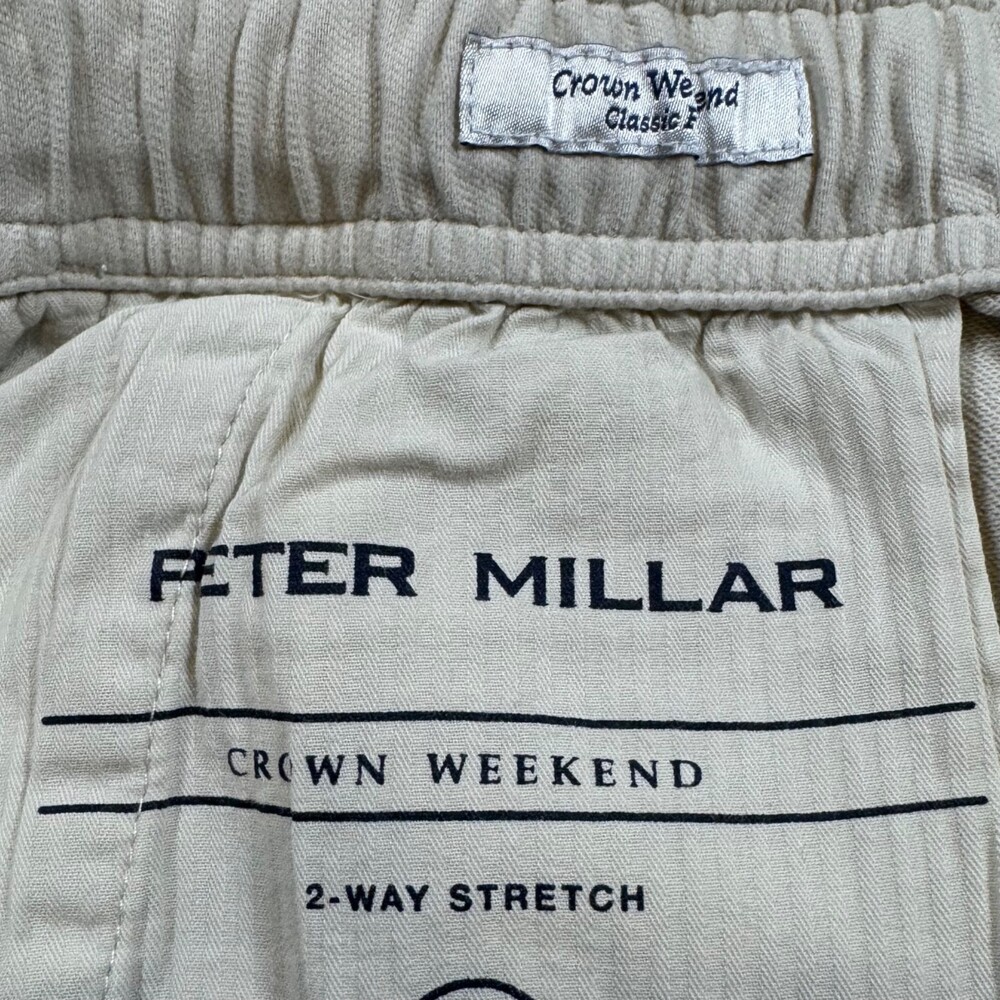 Peter Millar Crown Weekend Shorts Large 100308 in Stone golf beach preppy - Picture 5 of 10